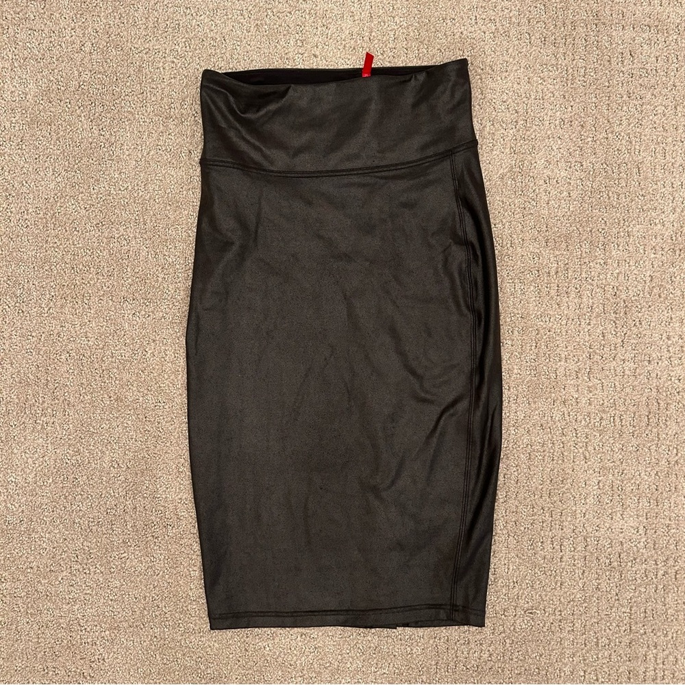 The SPANX® Faux Leather Pencil Skirt